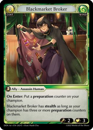 Blackmarket Broker (202) - Dawn of Ashes 1st Edition Foil