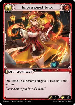 Impassioned Tutor (143) - Dawn of Ashes 1st Edition Foil