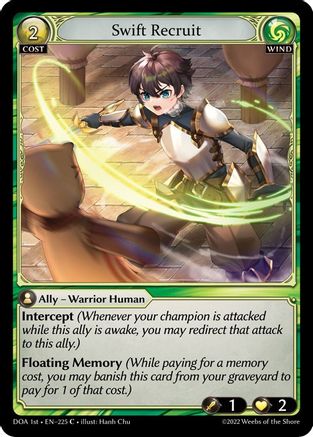 Swift Recruit (225) - Dawn of Ashes 1st Edition Foil