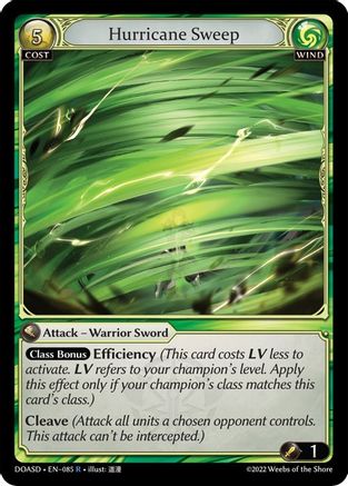 Hurricane Sweep (085) - Dawn of Ashes Starter Decks