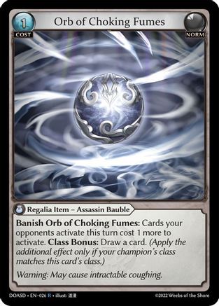 Orb of Choking Fumes (026) - Dawn of Ashes Starter Decks