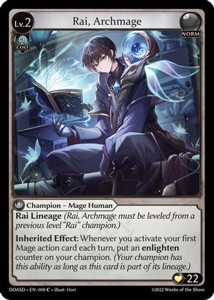 Rai, Archmage (008) - Dawn of Ashes Starter Decks