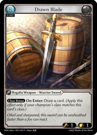 Drawn Blade (033) - Dawn of Ashes Alter Edition Foil