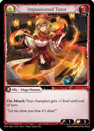 Impassioned Tutor (143) - Dawn of Ashes Alter Edition