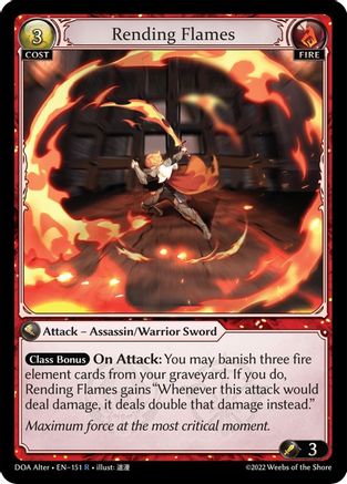 Rending Flames (151) - Dawn of Ashes Alter Edition