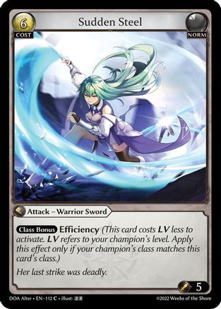 Sudden Steel (112) - Dawn of Ashes Alter Edition