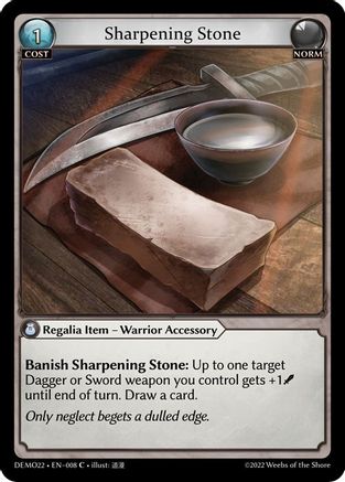 Sharpening Stone (008) - 2022 Demo Deck