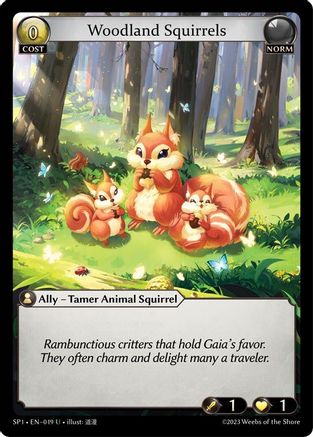 Woodland Squirrels (019) - Supporter Pack 1 Foil