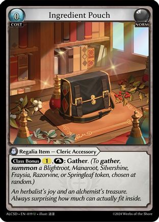 Ingredient Pouch (019) - Alchemical Revolution Starter Decks