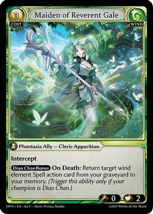 Maiden of Reverent Gale (162) - Abyssal Heaven Foil