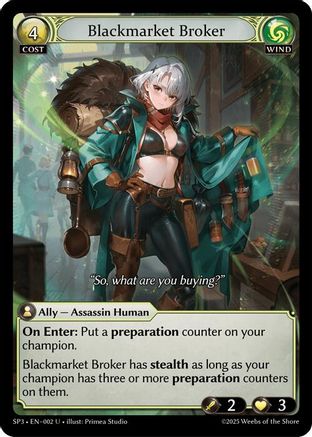 Blackmarket Broker (002) - Supporter Pack 3 Foil