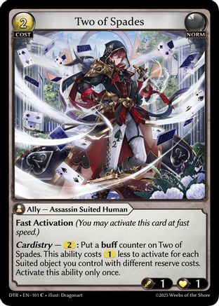 Two of Spades (101) - Distorted Reflections