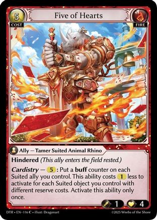 Five of Hearts (116) - Distorted Reflections