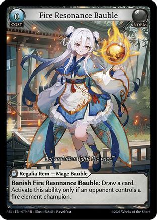 Fire Resonance Bauble (079) - Promotional Cards Foil