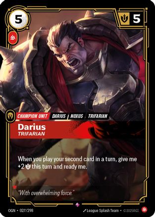 Darius - Trifarian (027/298) CN - Origins Foil