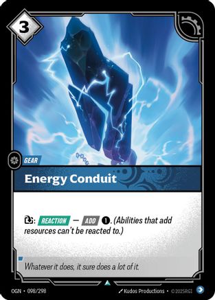 Energy Conduit (098/298) CN - Origins