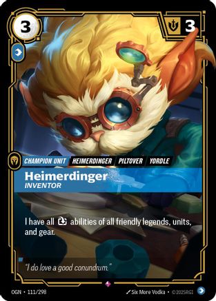 Heimerdinger - Inventor (111/298) CN - Origins Foil