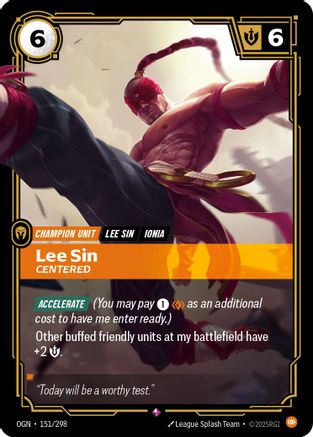 Lee Sin - Centered (151/298) CN - Origins Foil