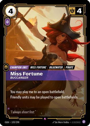 Miss Fortune - Buccaneer (193/298) CN - Origins Foil