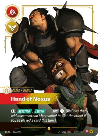 Darius - Hand of Noxus (Showcase) (302/298) CN - Origins Foil