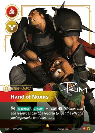 Darius - Hand of Noxus (Signature) (302*/298) CN - Origins Foil