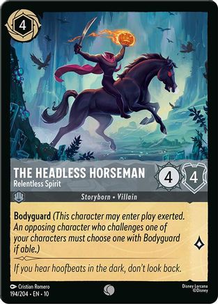 The Headless Horseman - Relentless Spirit (194/204) - Whispers in the Well Cold Foil