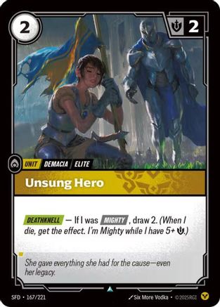 Unsung Hero (167/221) CN - Spiritforged