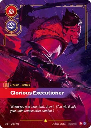 Draven - Glorious Executioner (Overnumbered) (242/221) CN - Spiritforged Foil