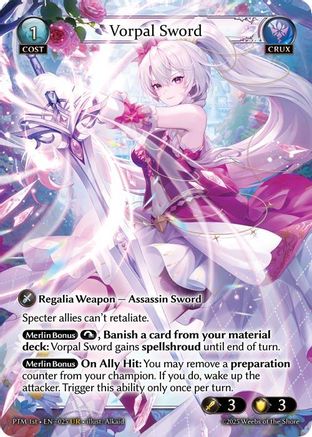 Vorpal Sword (025) - Phantom Monarchs Foil