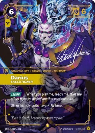 Darius - Executioner (Signature) (236*/221) CN - Spiritforged Foil