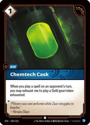 Chemtech Cask (063/221) CN - Spiritforged Foil