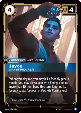 Jayce - Man of Progress (084/221) CN - Spiritforged Foil