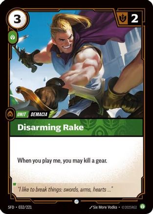 Disarming Rake (032/221) CN - Spiritforged Foil