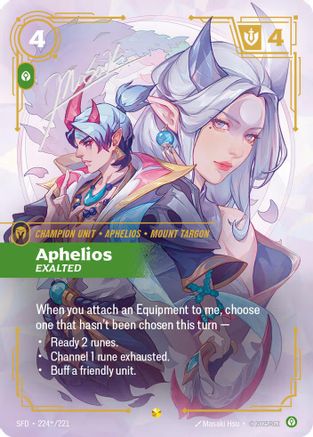 Aphelios - Exalted (Signature) (224*/221) CN - Spiritforged Foil