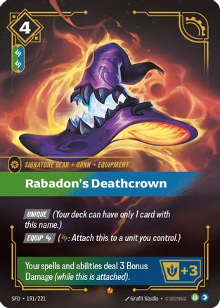 Rabadon's Deathcrown (191/221) CN - Spiritforged Foil