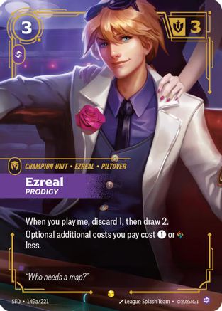 Ezreal - Prodigy (Alternate Art) (149a/221) CN - Spiritforged Foil