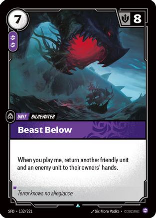 Beast Below (132/221) CN - Spiritforged Foil