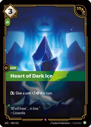 Heart of Dark Ice (052/221) CN - Spiritforged Foil