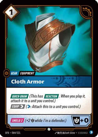 Cloth Armor (064/221) CN - Spiritforged Foil