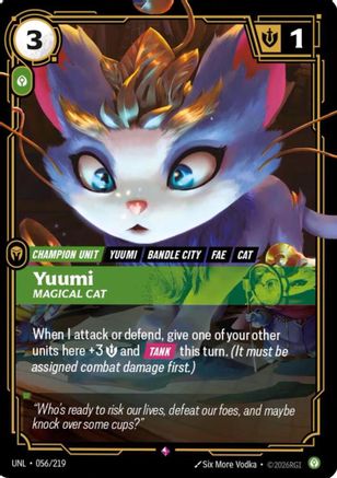 Yuumi - Magical Cat (056/219) CN - Unleashed Foil