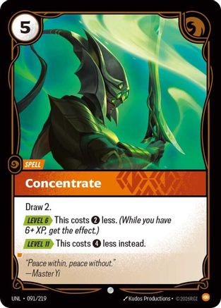 Concentrate (091/219) CN - Unleashed Foil