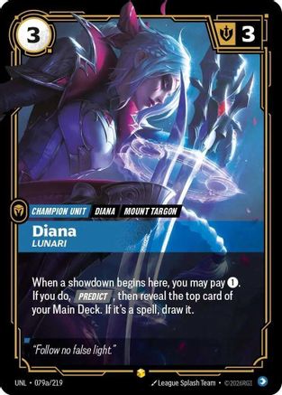 Diana - Lunari (Alternate Art) (079a/219) CN - Unleashed Foil