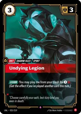 Undying Legion (025/219) CN - Unleashed Foil