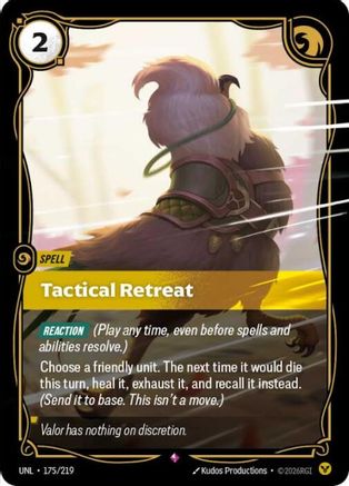 Tactical Retreat (175/219) CN - Unleashed Foil