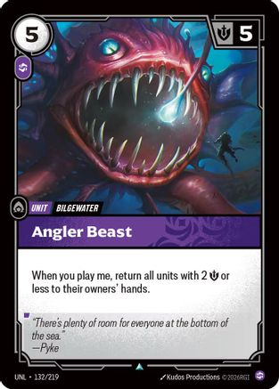 Angler Beast (132/219) CN - Unleashed Foil