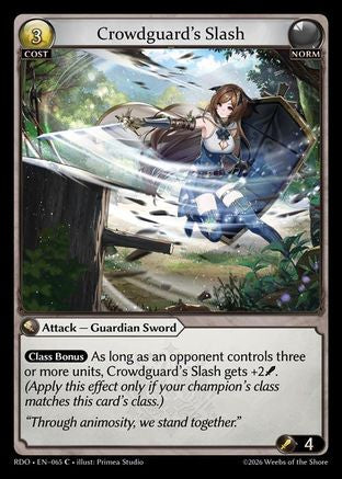 Crowdguard's Slash (065) - Radiant Origins
