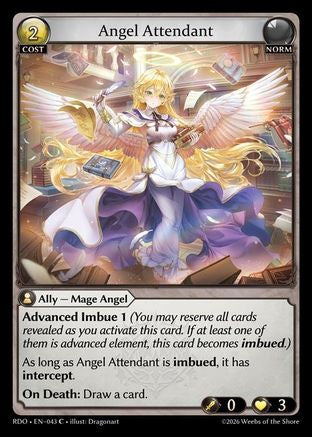 Angel Attendant (Curio Foil) (043) - Radiant Origins Foil