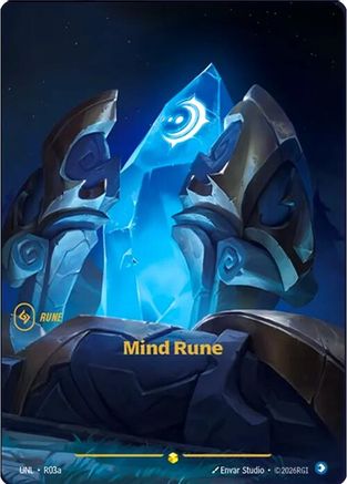 Mind Rune (Alternate Art) (R03a) CN - Unleashed Foil