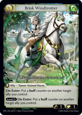 Brisk Windtrotter (003) - Supporter Pack 4 Foil