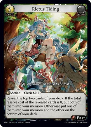 Rictus Tiding (025) - Supporter Pack 4 Foil